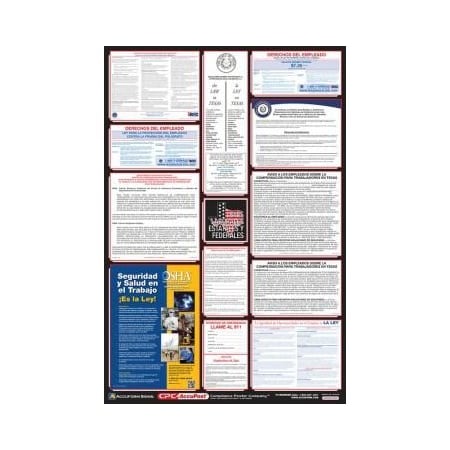 Accuform POSTERS COMBO STATE, FEDERAL AND OSHA PPG400TX PPG400TX